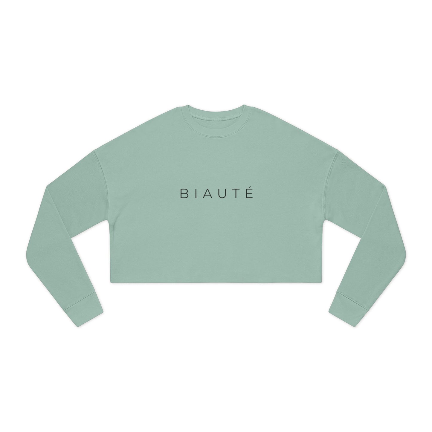 BIAUTÉ Women's Cropped Sweatshirt - Black, Dusty Blue, Mauve
