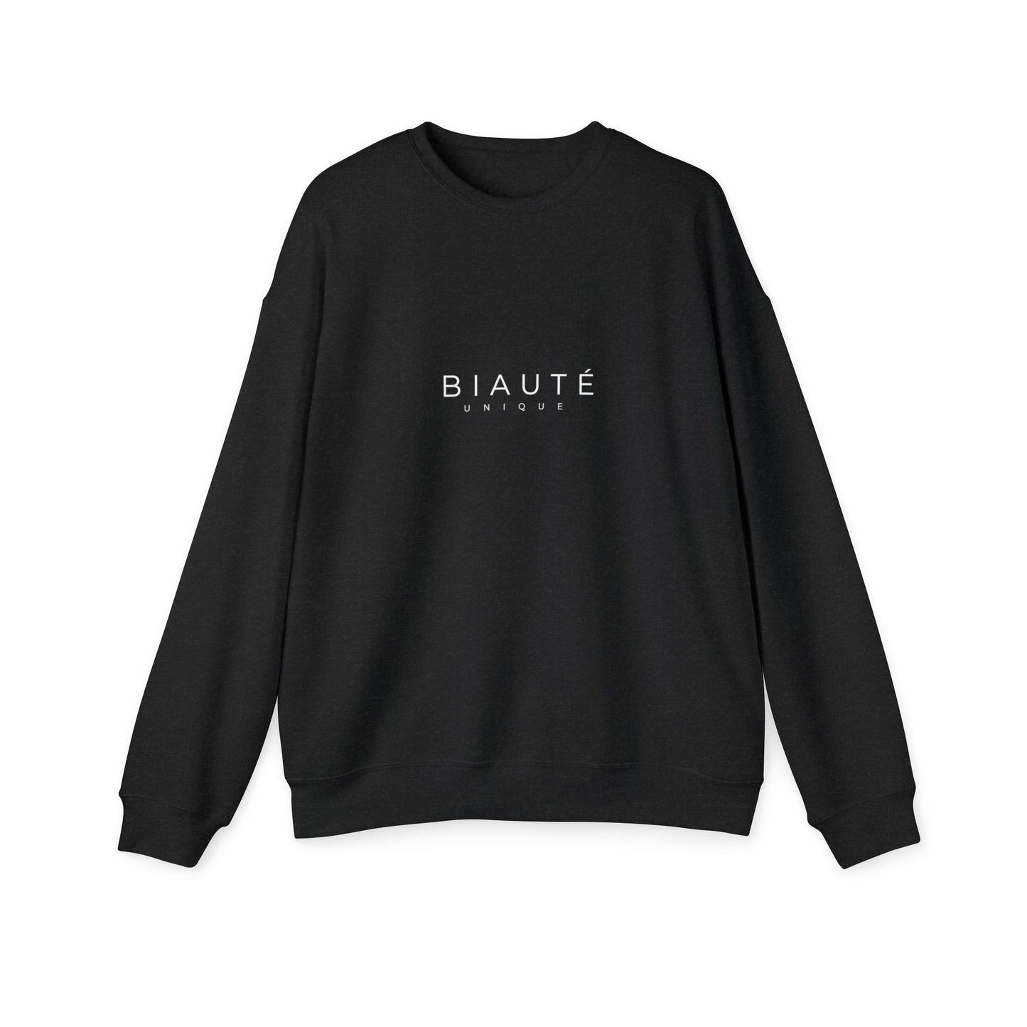 BIAUTÉ Unisex Drop Shoulder Sweatshirt - Black