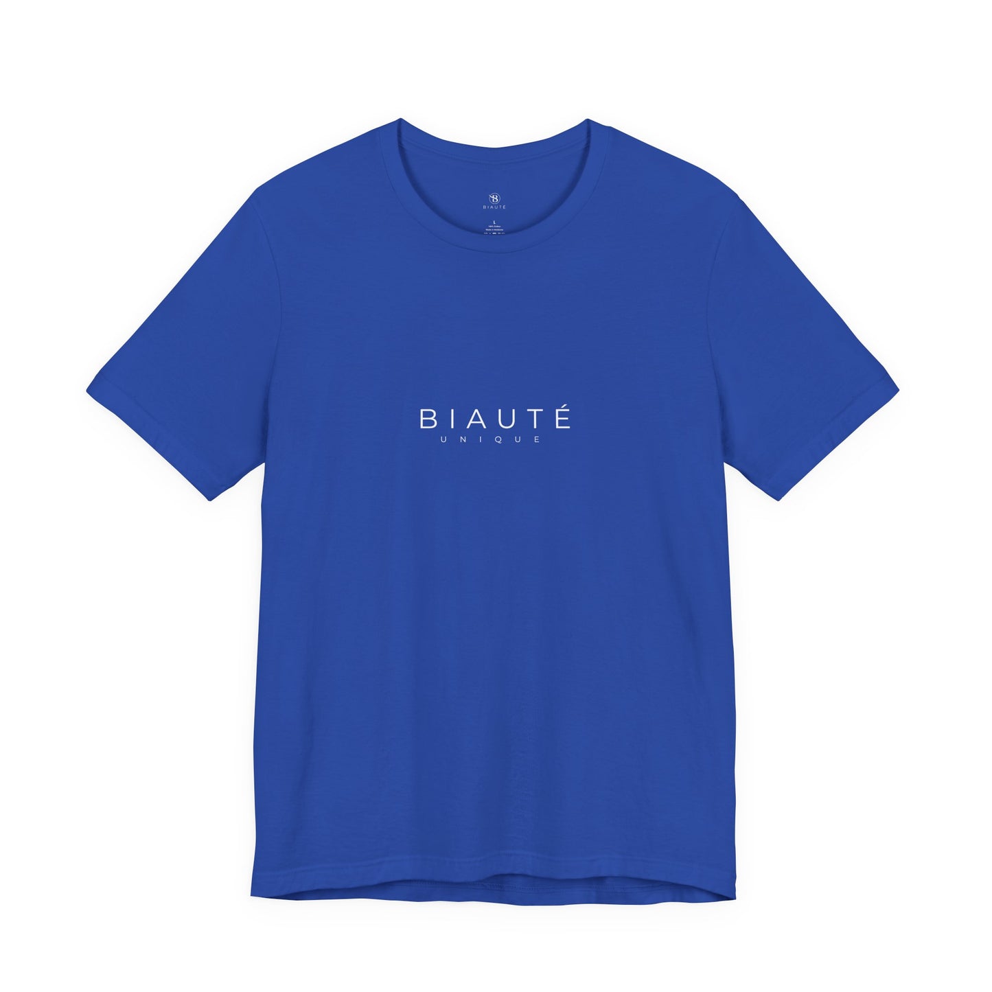 BIAUTÉ UNIQUE T-SHIRT - White, Black, Royal Blue