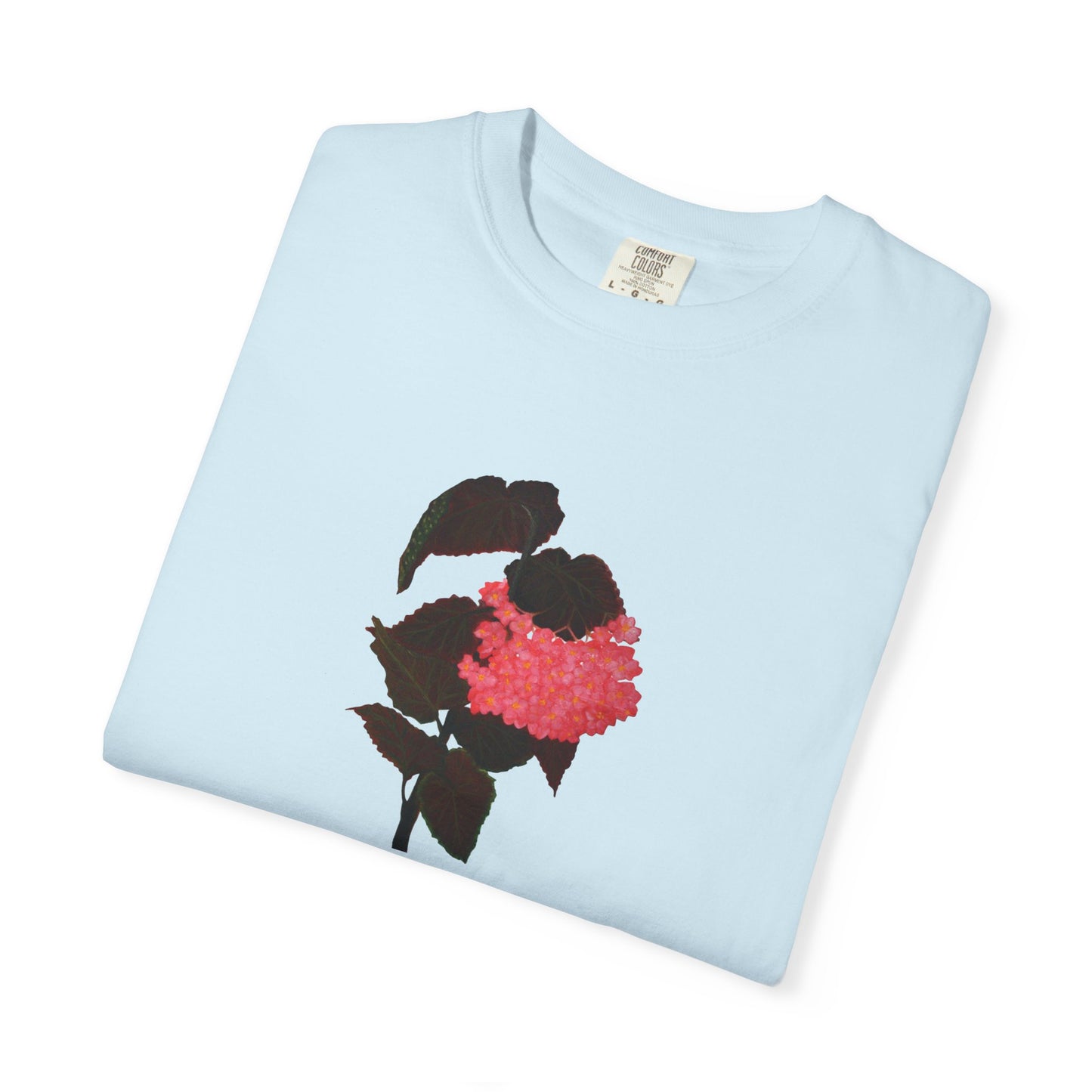 Original Artist design on Unisex Garment-Dyed T-shirt - Blue Jean, Chambray, White