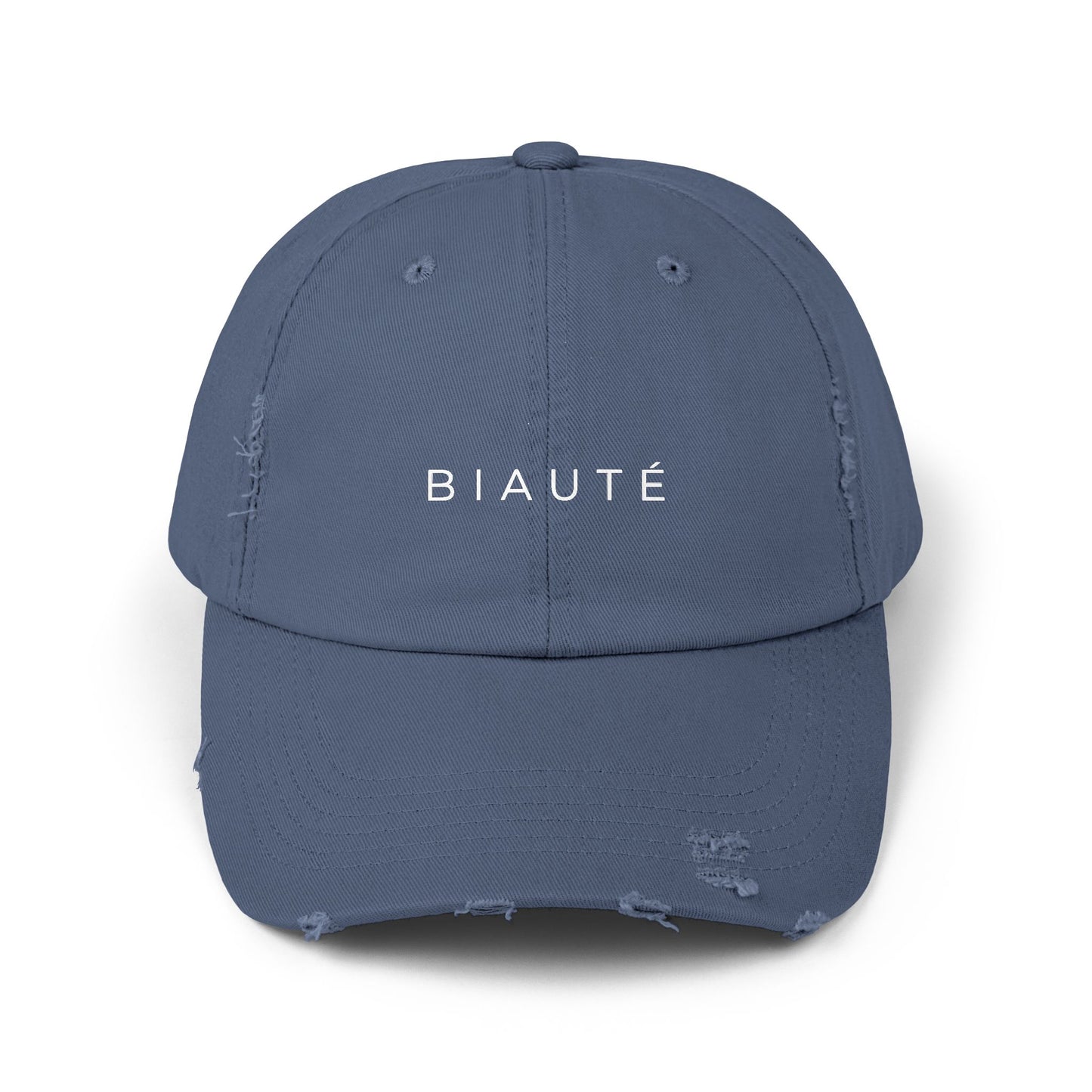 BIAUTÉ Unisex Distressed Cap - Scotland Blue