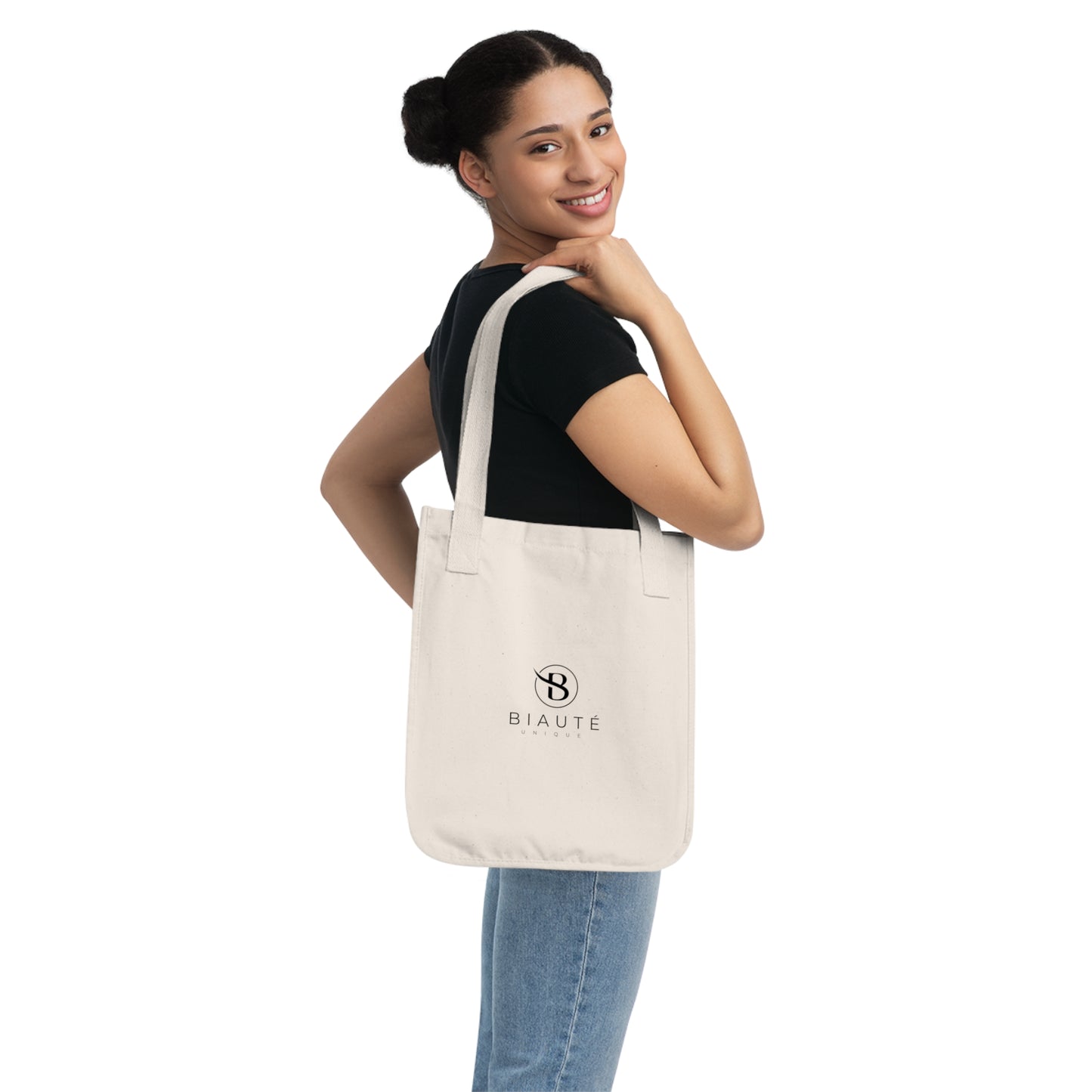 BIAUTÉ Organic Canvas Tote Bag - Natural