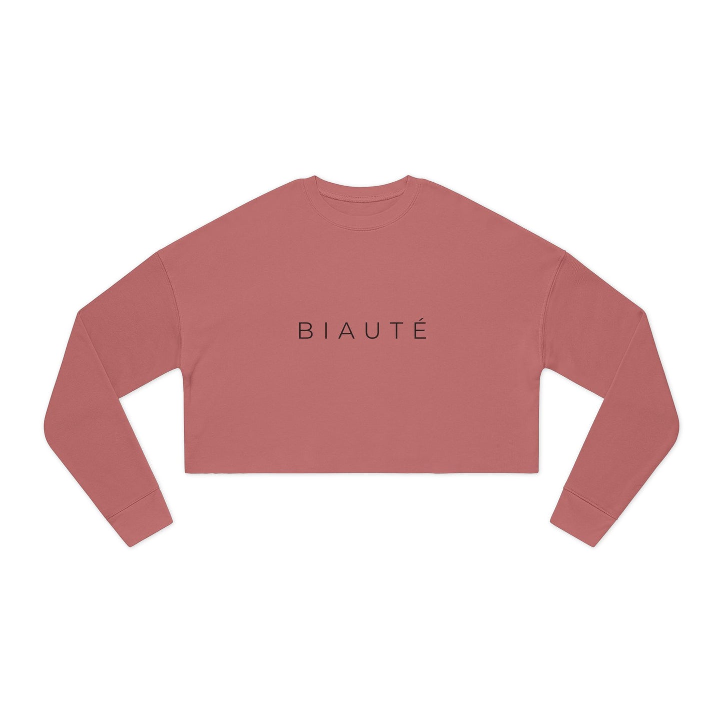 BIAUTÉ Women's Cropped Sweatshirt - Black, Dusty Blue, Mauve