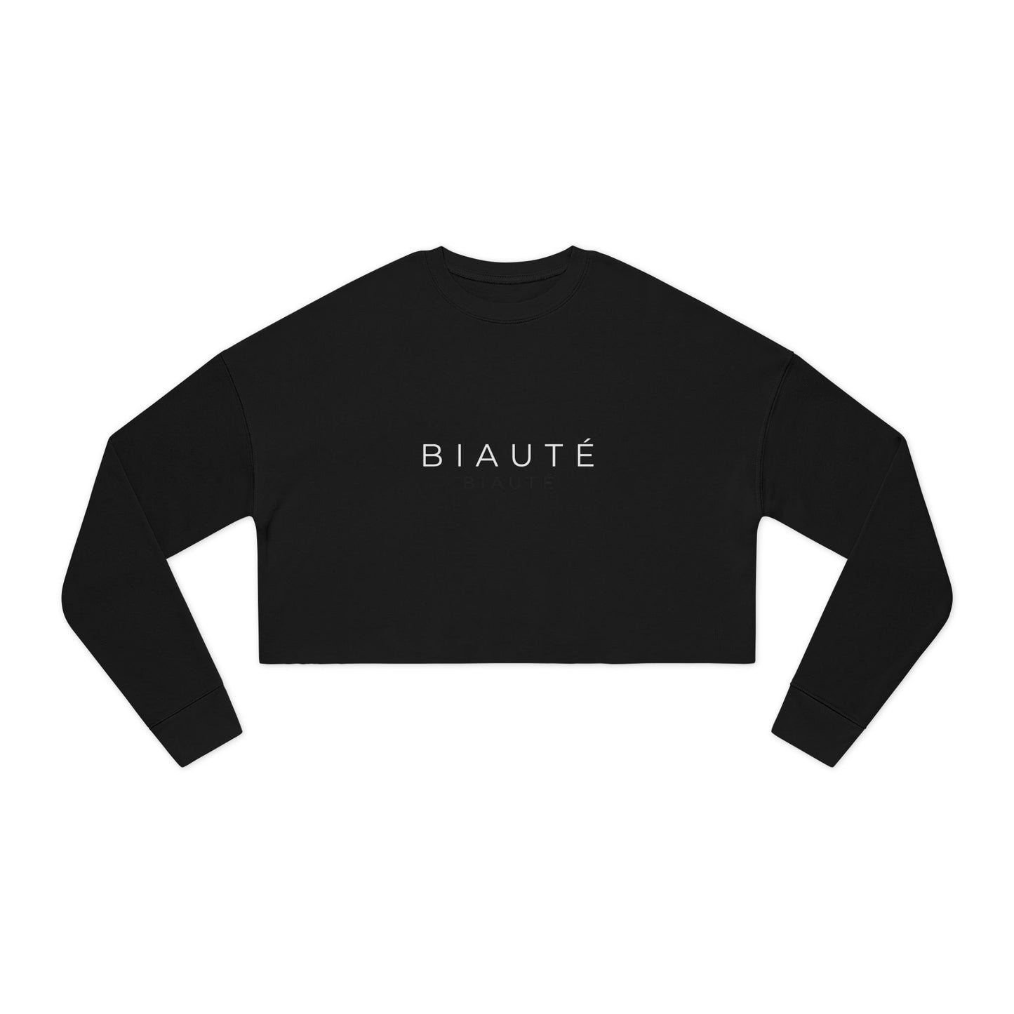 BIAUTÉ Women's Cropped Sweatshirt - Black, Dusty Blue, Mauve