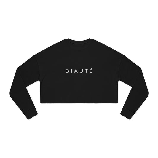 BIAUTÉ Women's Cropped Sweatshirt - Black, Dusty Blue, Mauve