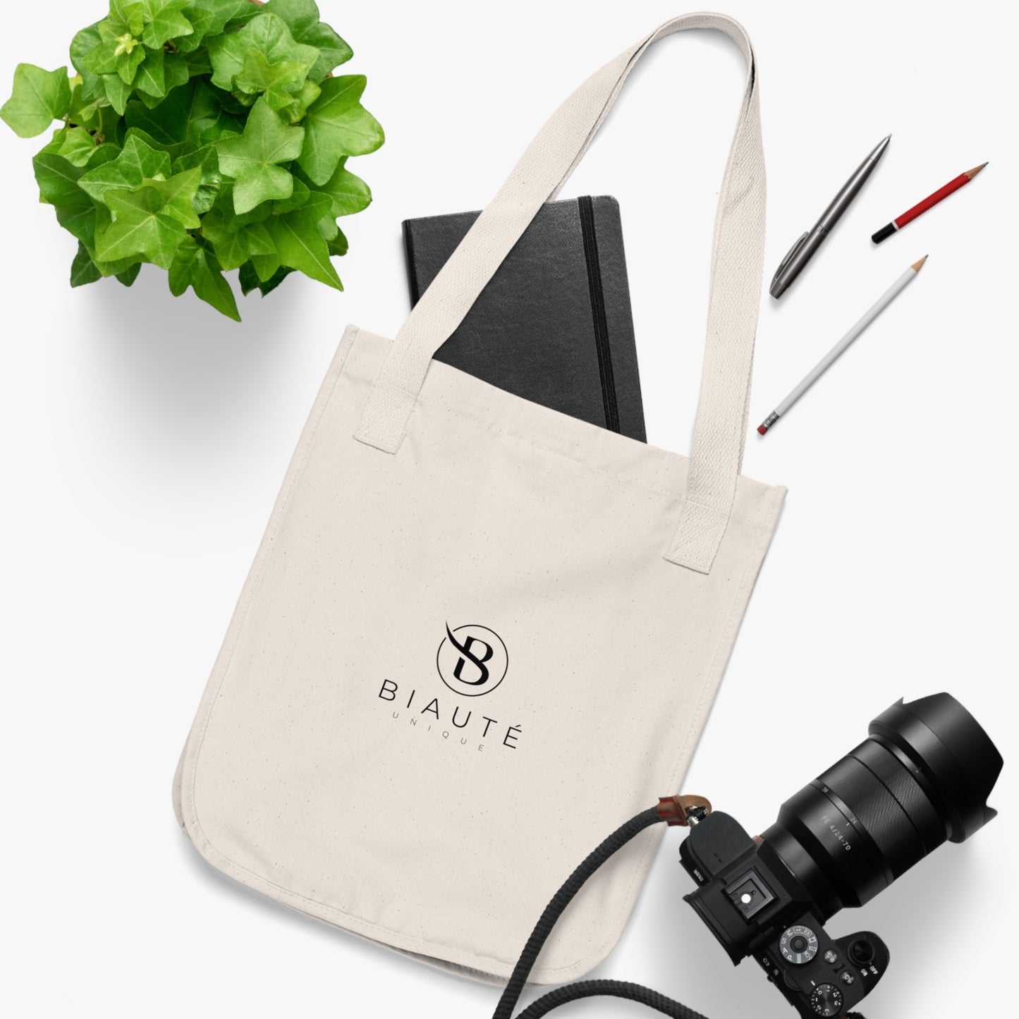 BIAUTÉ Organic Canvas Tote Bag - Natural