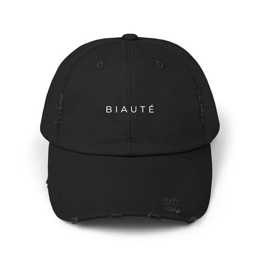 BIAUTÉ Unisex Distressed Cap - Black